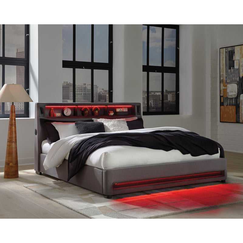  Size_King  -- Verishaw PCB2721B21 King Upholstered Bed IMAGE 13