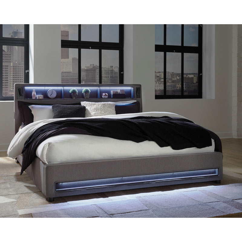  Size_King  -- Verishaw PCB2721B21 King Upholstered Bed IMAGE 14