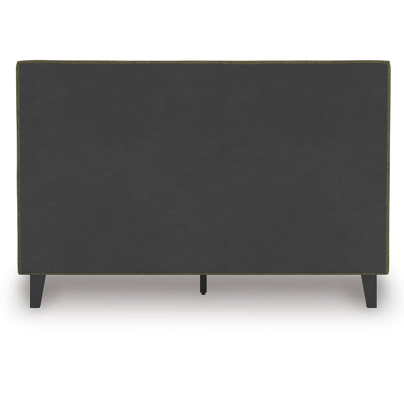  Size_Queen  -- Chirason PCB3367-81 Queen Upholstered Bed with Roll Slats IMAGE 4