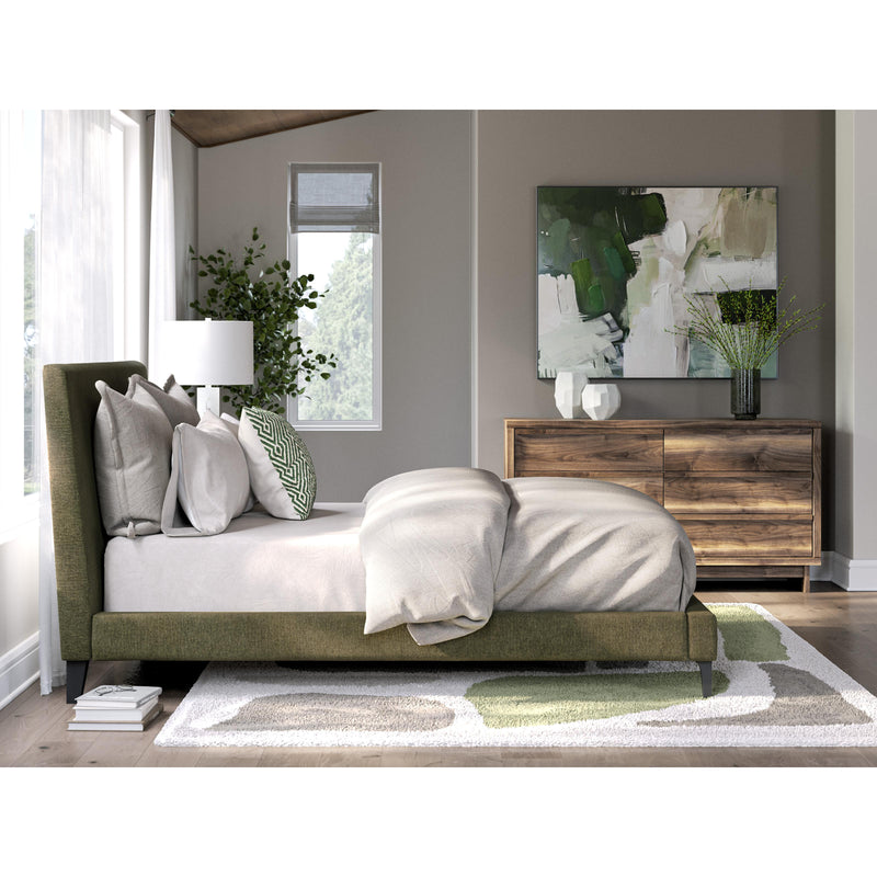  Size_Queen  -- Chirason PCB3367-81 Queen Upholstered Bed with Roll Slats IMAGE 8