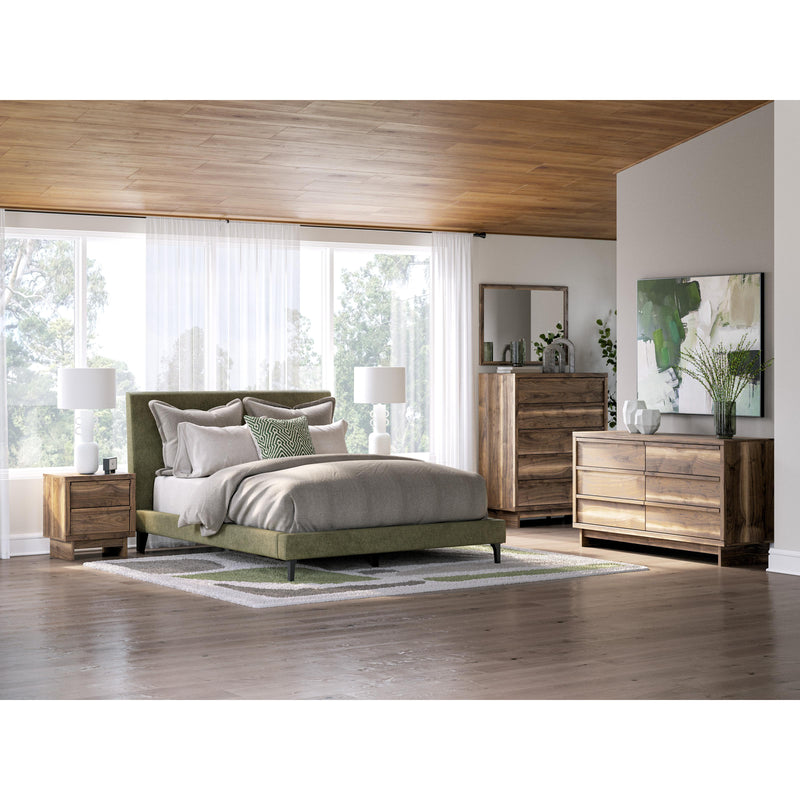  Size_Queen  -- Chirason PCB3367-81 Queen Upholstered Bed with Roll Slats IMAGE 9