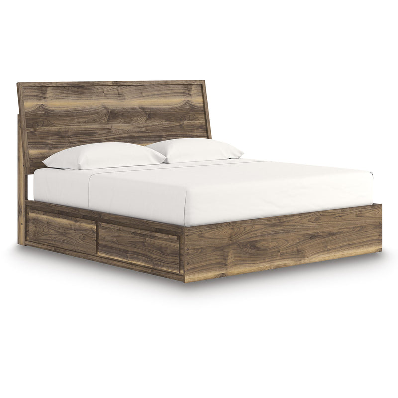  Size_King  -- Chirason Panel Bed with Storage IMAGE 1