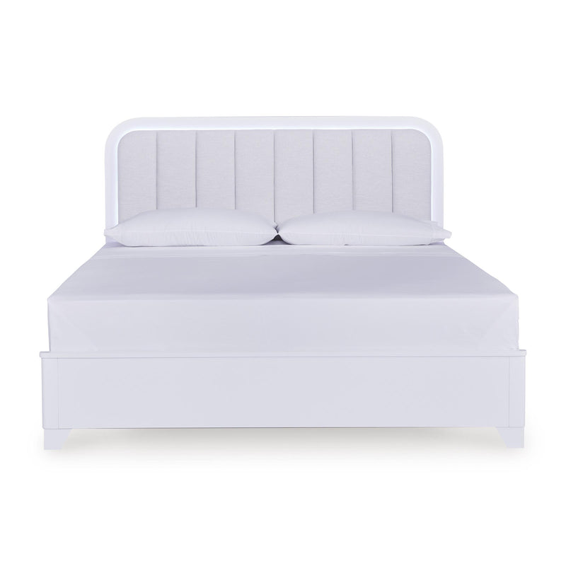  Size_King  -- Jarlee King Upholstered Panel Bed IMAGE 2