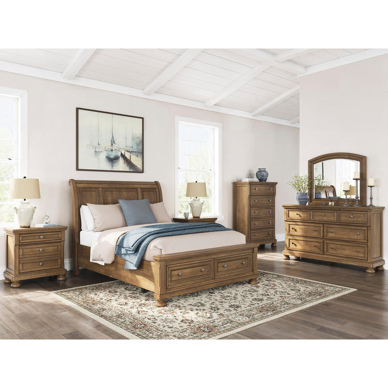  Size_Queen  -- Feddinger Sleigh Bed with Storage IMAGE 11