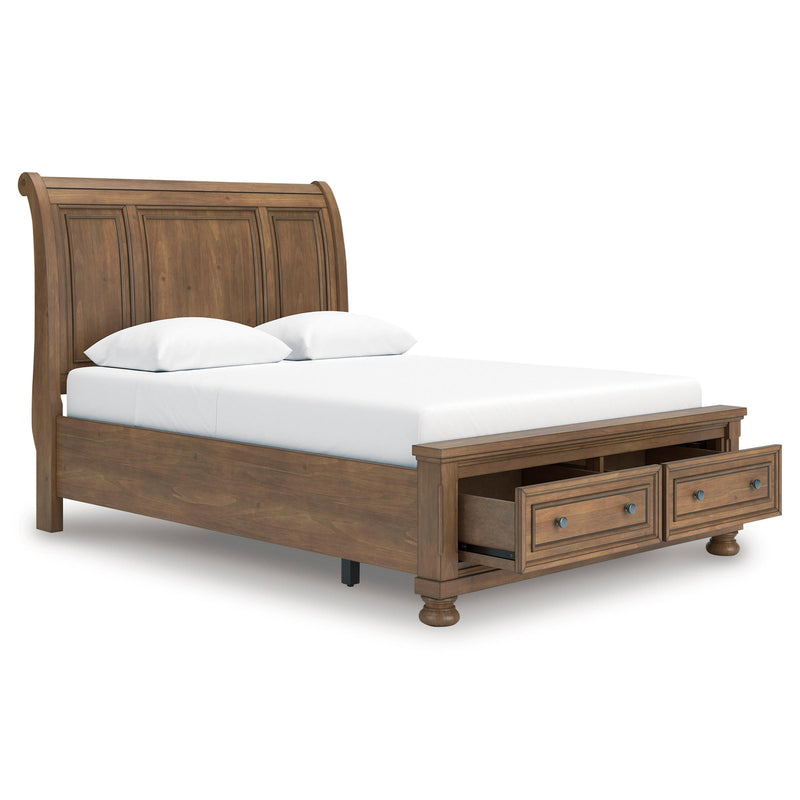  Size_Queen  -- Feddinger Sleigh Bed with Storage IMAGE 2