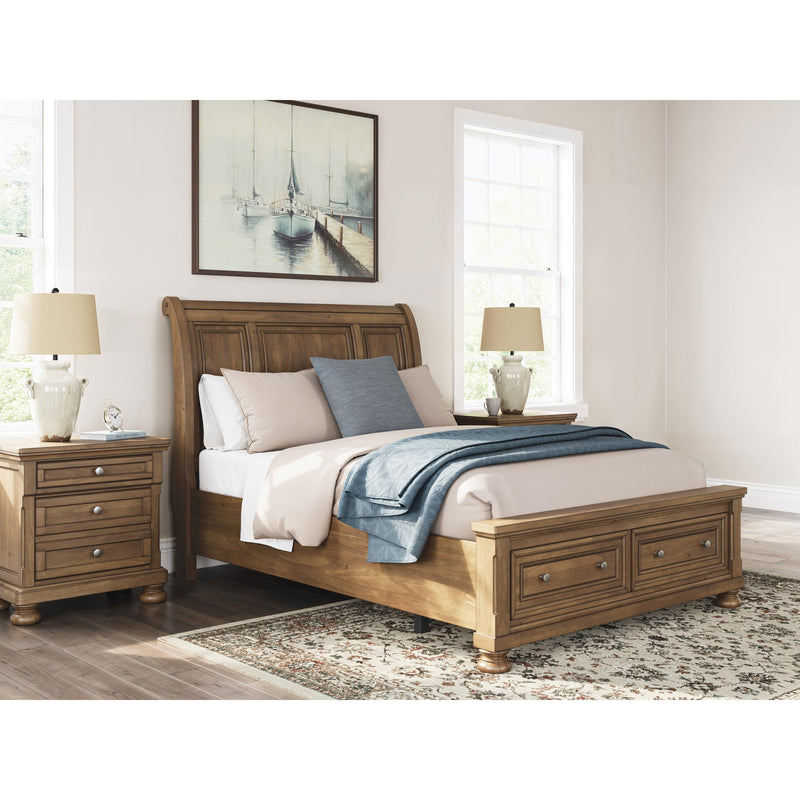  Size_Queen  -- Feddinger Sleigh Bed with Storage IMAGE 7