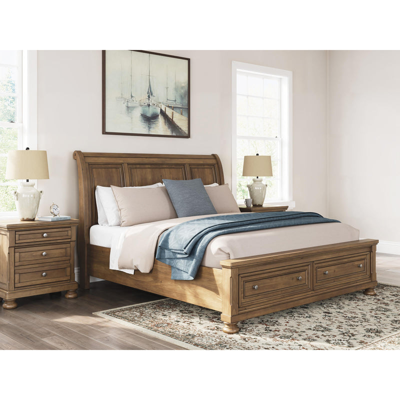  Size_King  -- Feddinger PCB779B8 King Storage Sleigh Bed IMAGE 10