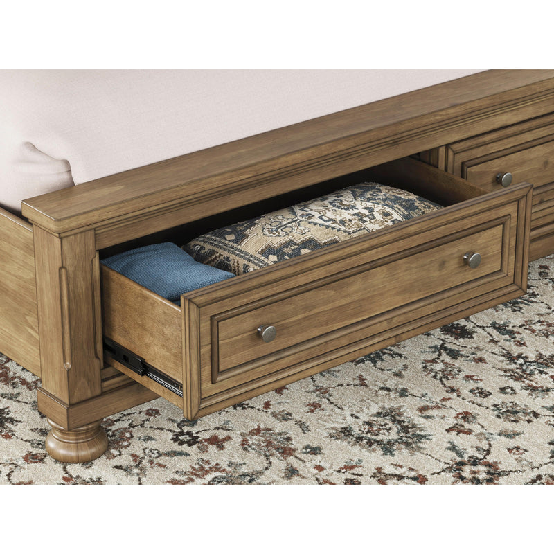  Size_King  -- Feddinger PCB779B8 King Storage Sleigh Bed IMAGE 11