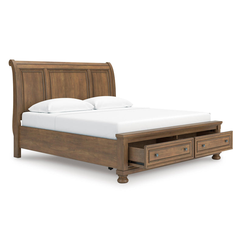  Size_King  -- Feddinger PCB779B8 King Storage Sleigh Bed IMAGE 2