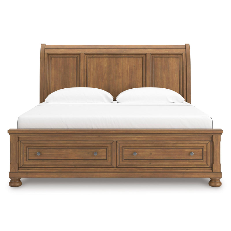  Size_King  -- Feddinger PCB779B8 King Storage Sleigh Bed IMAGE 3