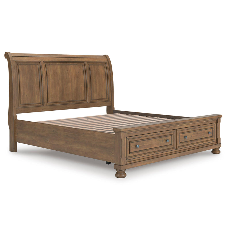  Size_King  -- Feddinger PCB779B8 King Storage Sleigh Bed IMAGE 6