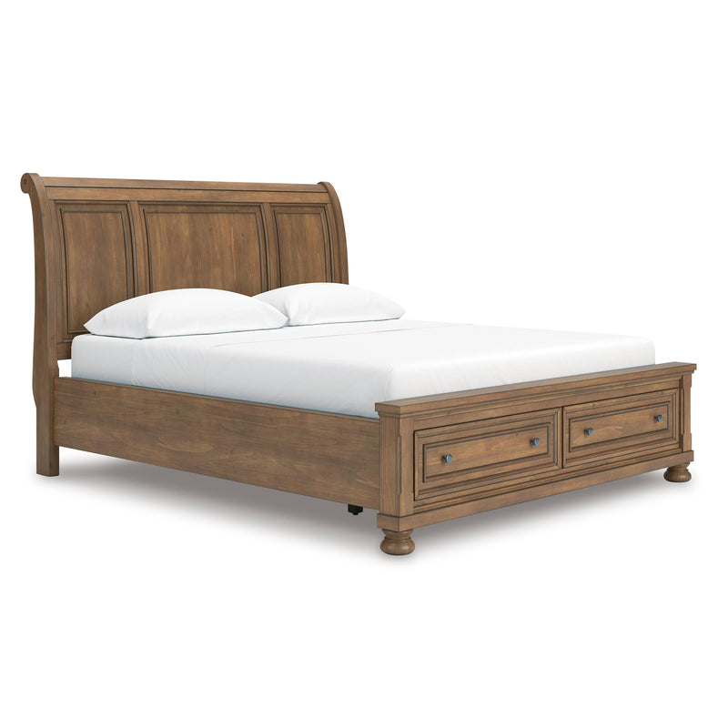 Size_California King  -- Feddinger PCB779B9 California King Storage Sleigh Bed IMAGE 1