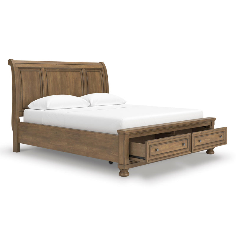  Size_California King  -- Feddinger PCB779B9 California King Storage Sleigh Bed IMAGE 2