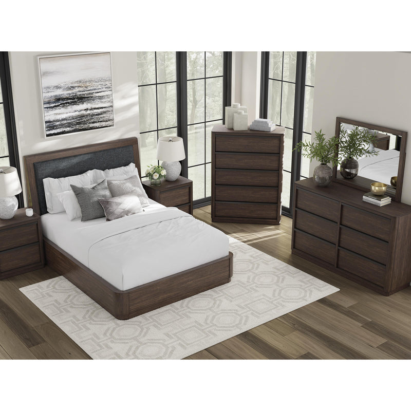  Size_Queen  -- Dilenno Upholstered Panel Bed IMAGE 8