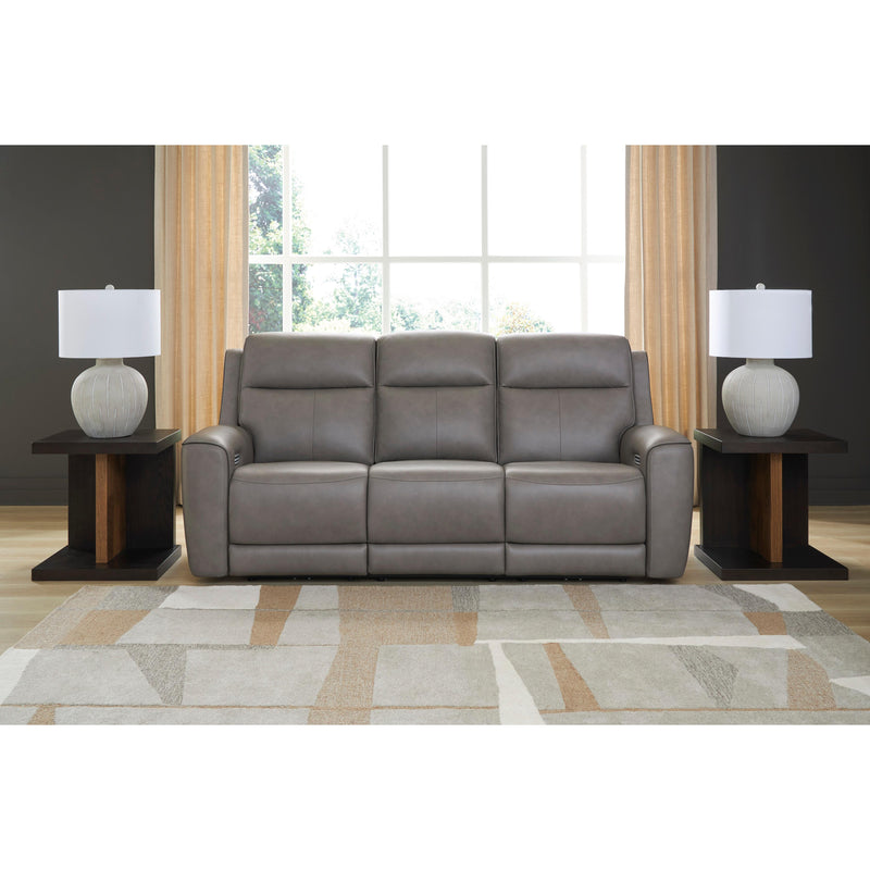  Manufacturer Color_Coin  -- 5Z Comfort Power Reclining Leather Match Sofa IMAGE 4