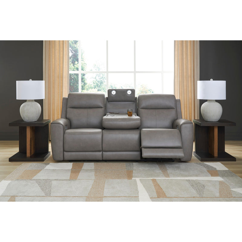  Manufacturer Color_Coin  -- 5Z Comfort Power Reclining Leather Match Sofa IMAGE 5