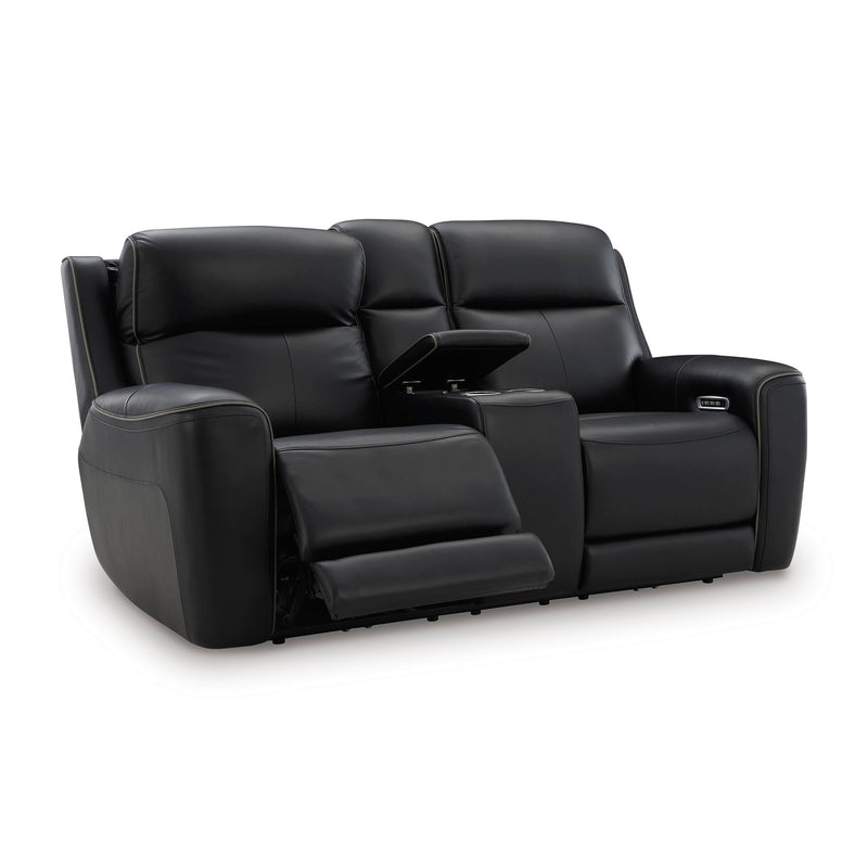  Manufacturer Color_Onyx  -- 5Z-Comfort PCU1090218 Power Reclining Loveseat with Console and Adjustable Headrest IMAGE 2