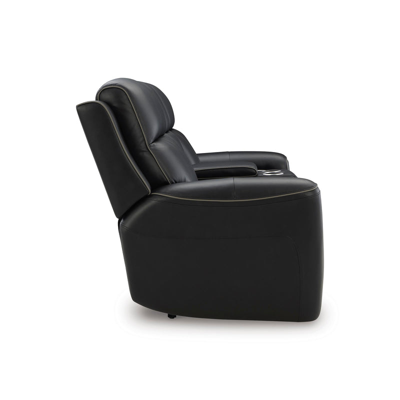  Manufacturer Color_Onyx  -- 5Z-Comfort PCU1090218 Power Reclining Loveseat with Console and Adjustable Headrest IMAGE 4