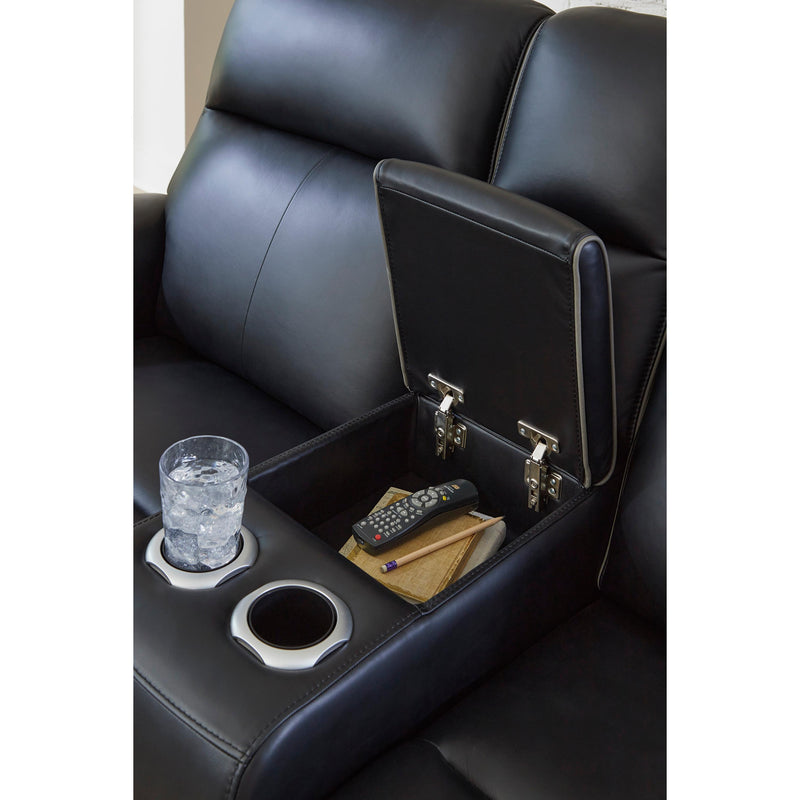  Manufacturer Color_Onyx  -- 5Z-Comfort PCU1090218 Power Reclining Loveseat with Console and Adjustable Headrest IMAGE 8