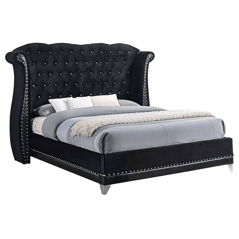 Barzini - King Headboard, Box 2 of 3 - Black