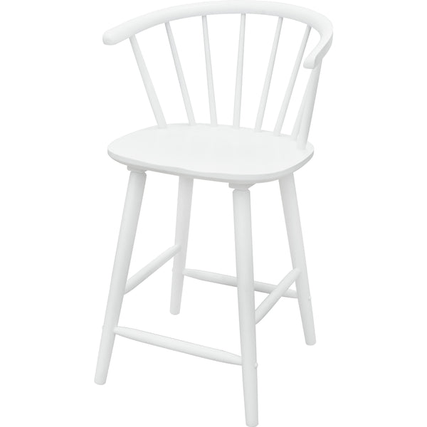  Crown Mark Janna 2981WH-24 Counter Height Stool - White IMAGE 1