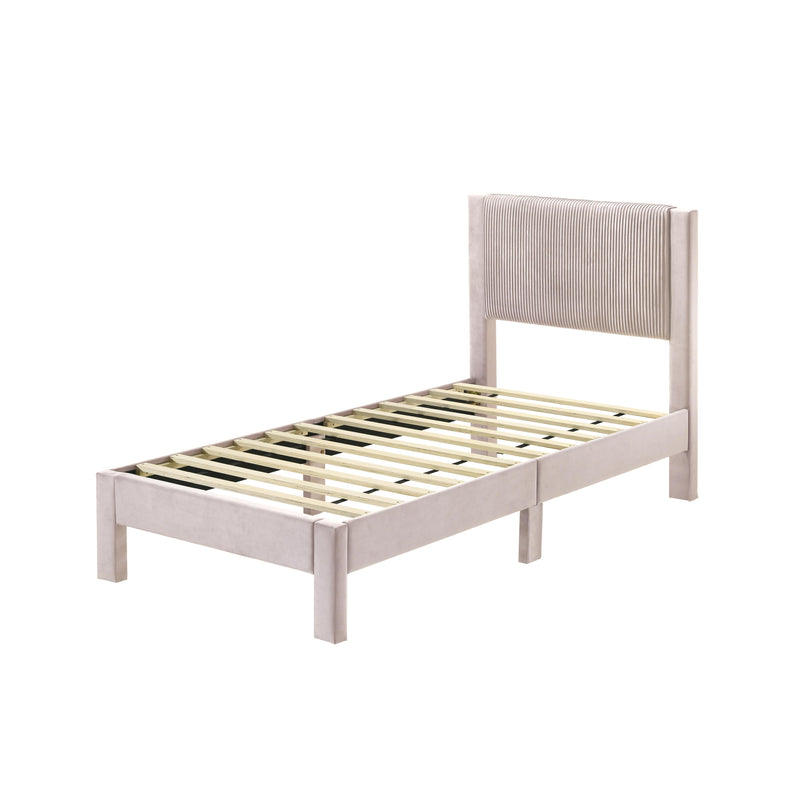  Size_Twin  -- Lucia 5097PK-T Twin Bed - Pink IMAGE 2