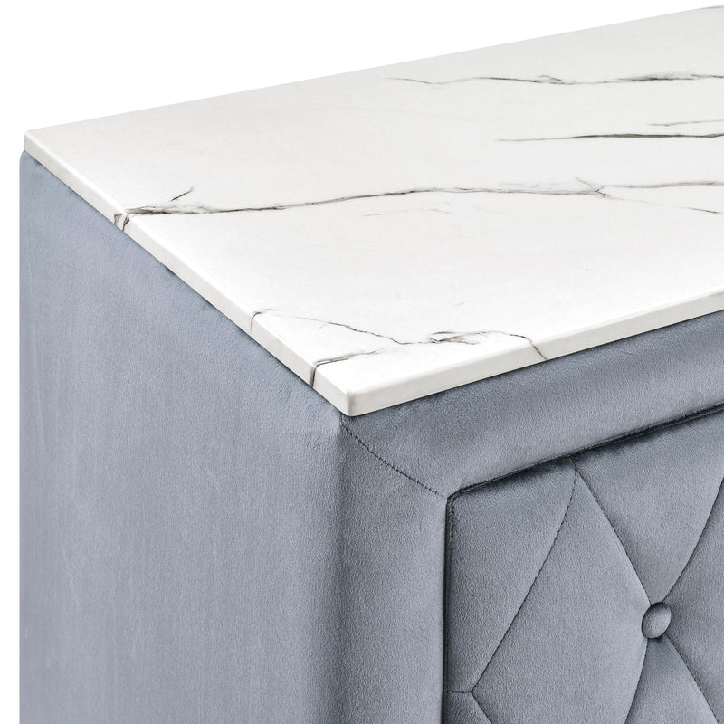  Crown Mark Annabelle 5114GY-2 Nightstand - Grey IMAGE 5