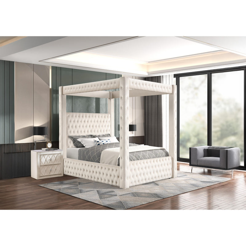  Size_King  -- Annabelle Upholstered Canopy Bed IMAGE 4