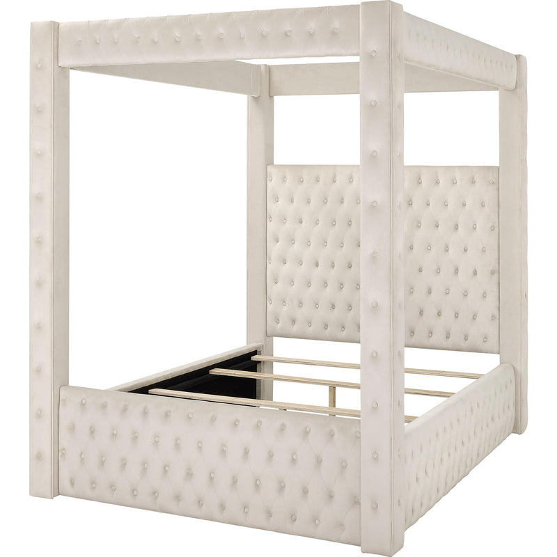  Size_Queen  -- Annabelle 5114IV-Q Queen Canopy Bed - Ivy IMAGE 2