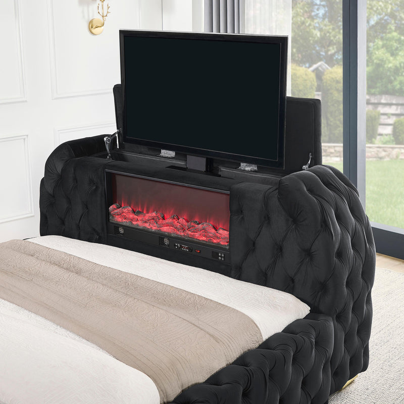  Size_King  -- Natalia Upholstered Panel Bed IMAGE 5
