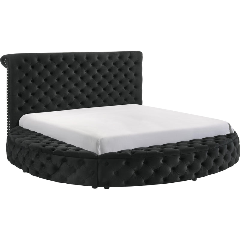  Size_Queen  -- Brigitte 5202BK-Q Queen Bed - Black IMAGE 1