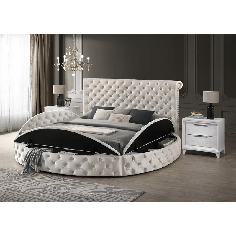  Size_King  -- Brigitte Upholstered Panel Bed with Storage IMAGE 4
