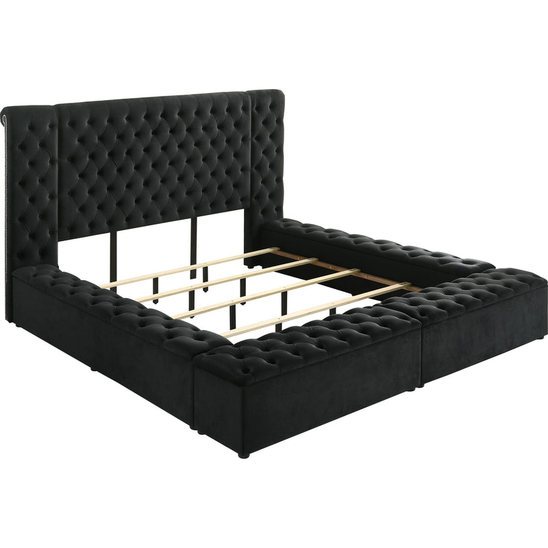  Size_King  -- Liliana Upholstered Panel Bed with Storage IMAGE 3