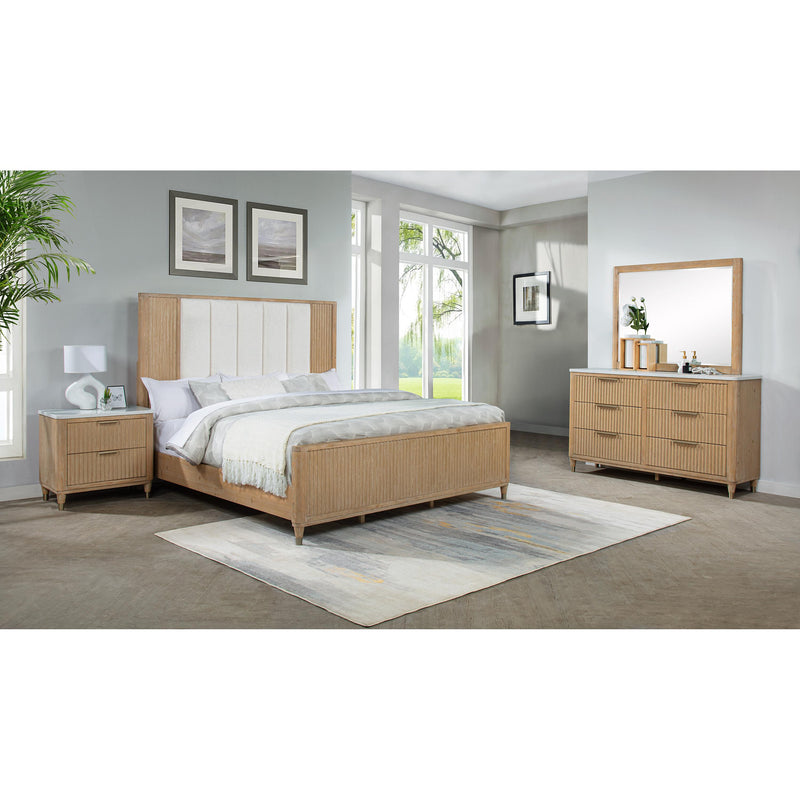  Size_Queen  -- Kara B1450-Q Queen Bed - Cerused Natural IMAGE 4