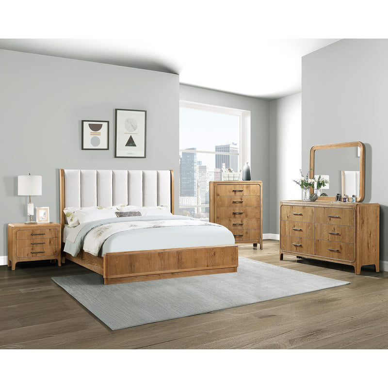  Size_King  -- Westcott Upholstered Panel Bed IMAGE 3