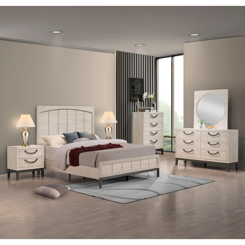  Size_Queen  -- Veda B3300-Q Queen Bed IMAGE 3