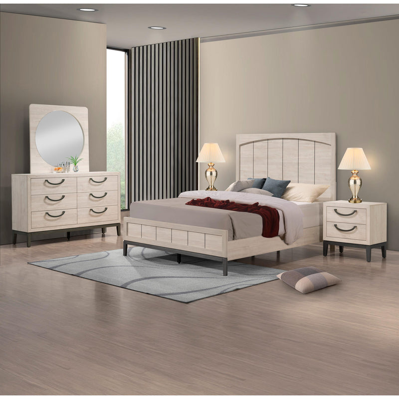  Size_Queen  -- Veda B3300-Q Queen Bed IMAGE 4