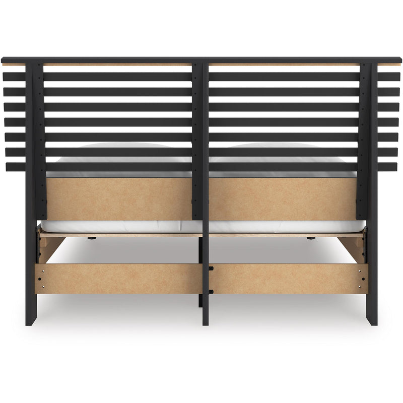  Size_Full  -- Danziar B1013B23 Full Slat Panel Bed IMAGE 4