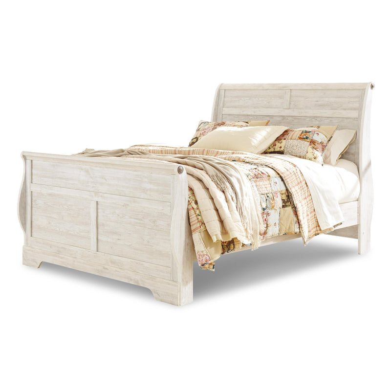  Size_Queen  -- Willowton Sleigh Bed IMAGE 1