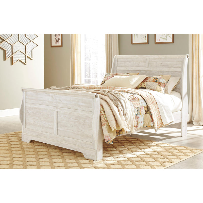  Size_Queen  -- Willowton Sleigh Bed IMAGE 2