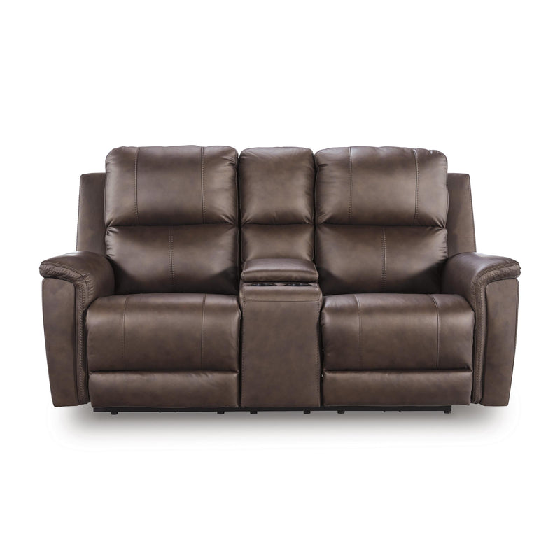  Manufacturer Color_Espresso  --  Bleckley PCU1200118 Power Reclining Loveseat with Console and Adjustable Headrest IMAGE 2