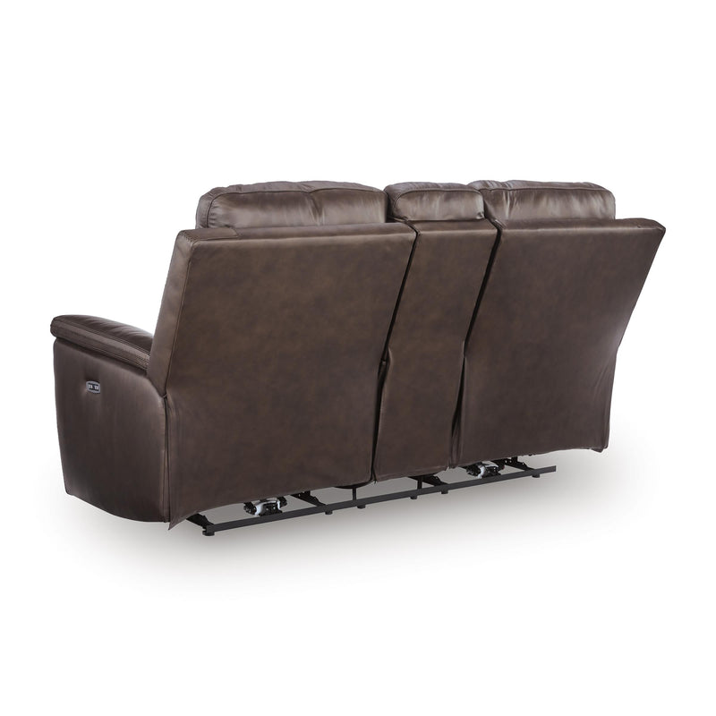  Manufacturer Color_Espresso  --  Bleckley PCU1200118 Power Reclining Loveseat with Console and Adjustable Headrest IMAGE 4