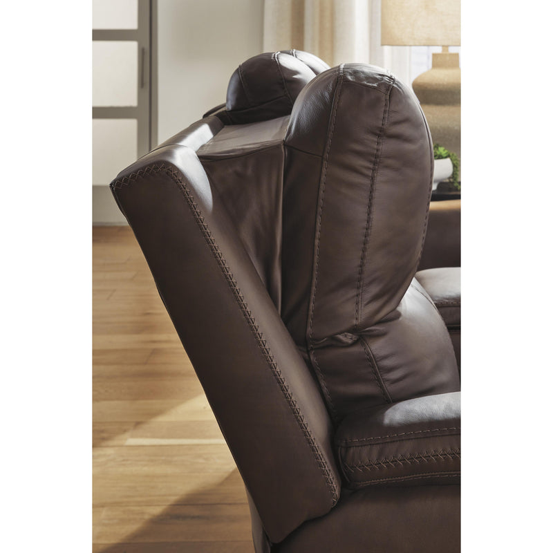  Manufacturer Color_Espresso  --  Bleckley PCU1200118 Power Reclining Loveseat with Console and Adjustable Headrest IMAGE 7