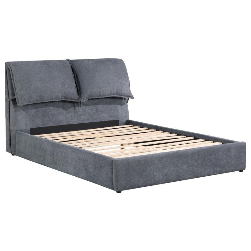 Laurel - Queen Footboard, Side Rails & Slats, Box 2 of 2 - Charcoal Gray