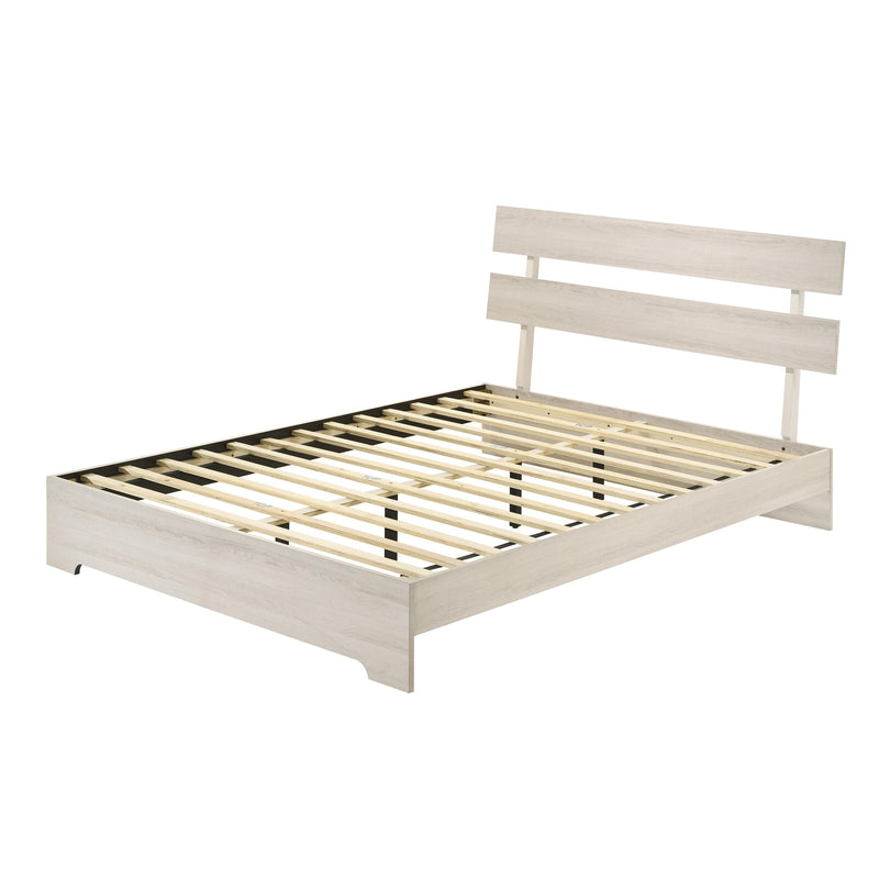  Size_Queen  -- Atticus B6982-Q-BED Queen Bed - White IMAGE 2