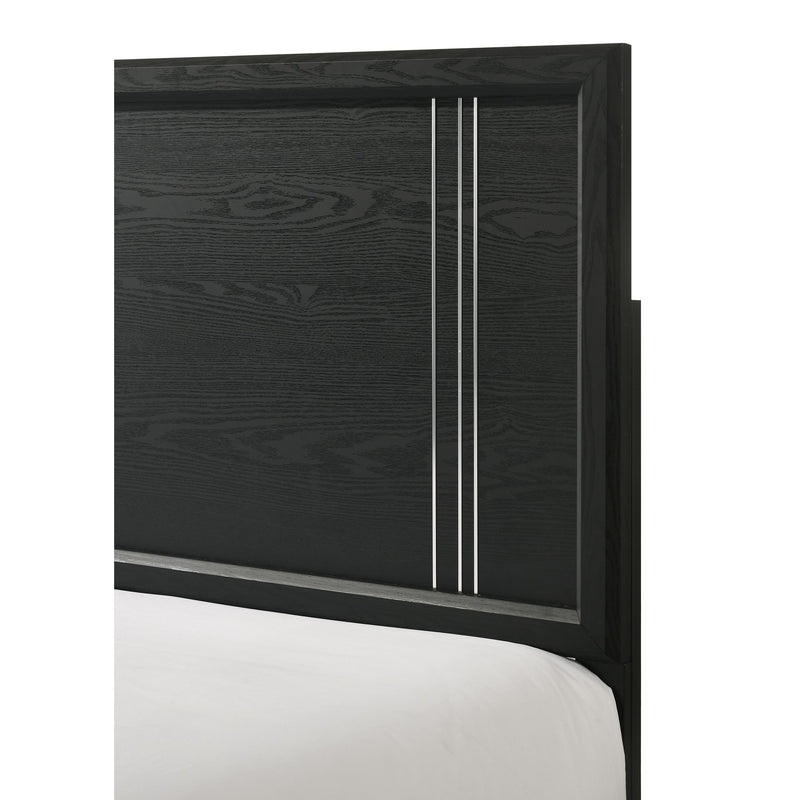  Size_Queen  --  Charlie B9235-Q Queen Bed - Charcoal IMAGE 5
