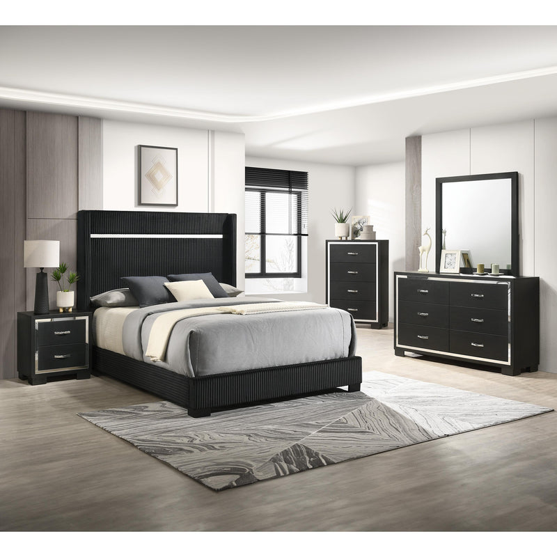  Size_King  -- Gennro Panel Bed IMAGE 3