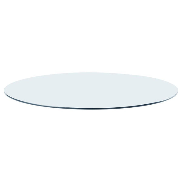 60" 12mm Round Clear Tempered Glass Top - Clear