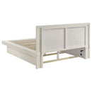 Jessica - King Footboard & Side Rail Top Rail, Wooden Base, Box 3 of 3 - Cream White
