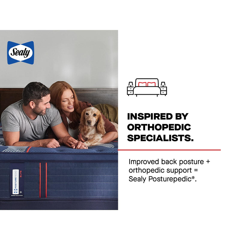  Sealy Brenham II Euro Pillow Top Medium Mattress (Split California King) IMAGE 17